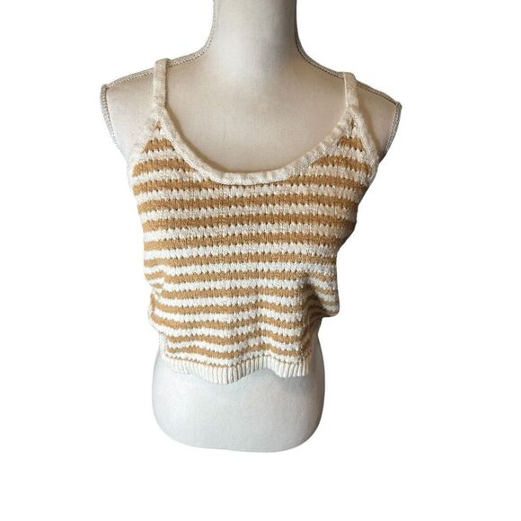 Madewell Women's Striped Open-Stitch Sweater Tank Size M  NWT - Picture 2 of 5